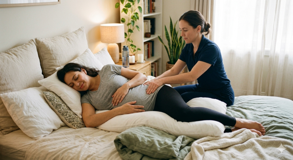 Regular pregnancy massage