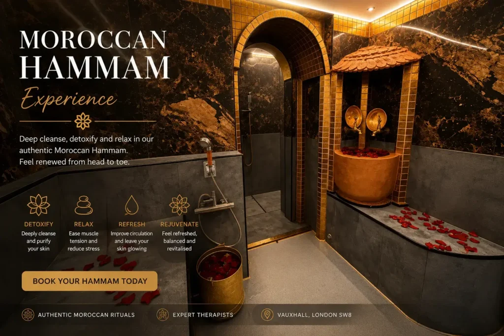 Traditional Moroccan tea served after your Hammam experience